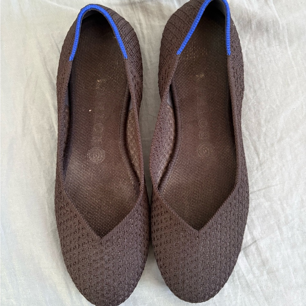 Size 8.5 Rothy's Black Honeycomb Knit Flats